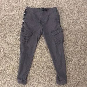 Holister grey cargo pants